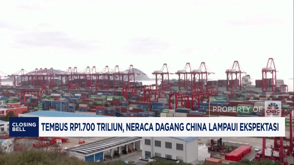 Rekor Baru! Surplus Neraca Dagang China Tembus Rp 1.700 T!
