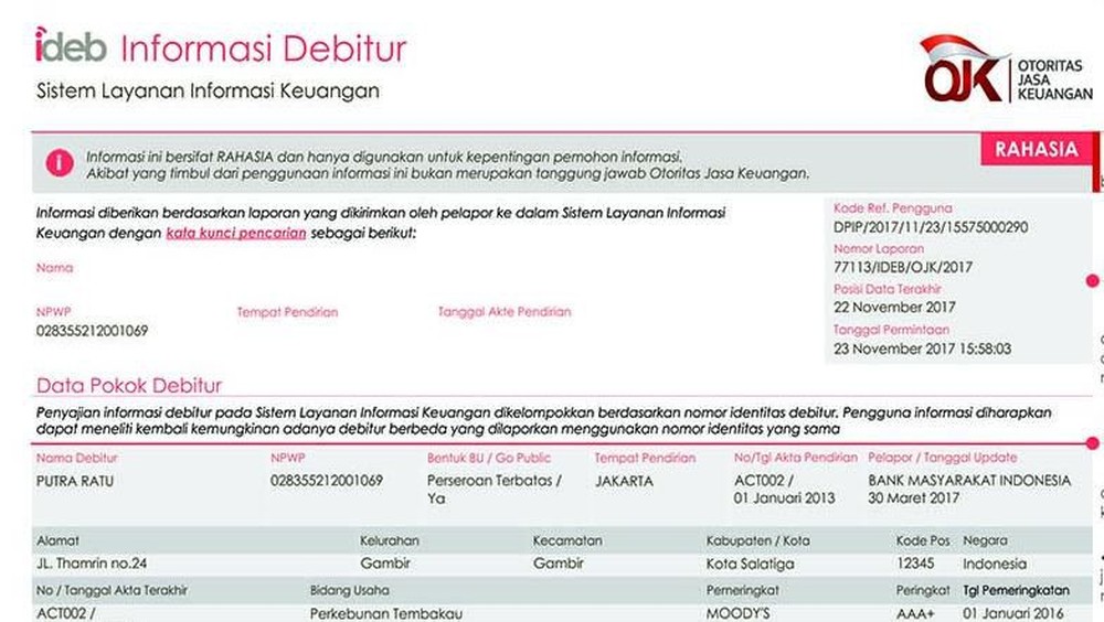 Rahasia Jitu Bersihkan Nama dari SLIK OJK